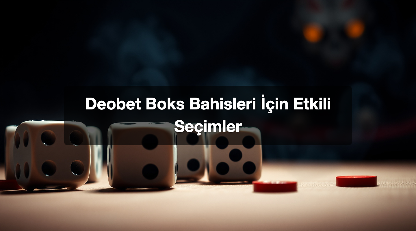 Deobet Boks Bahisleri İçin Etkili Seçimler