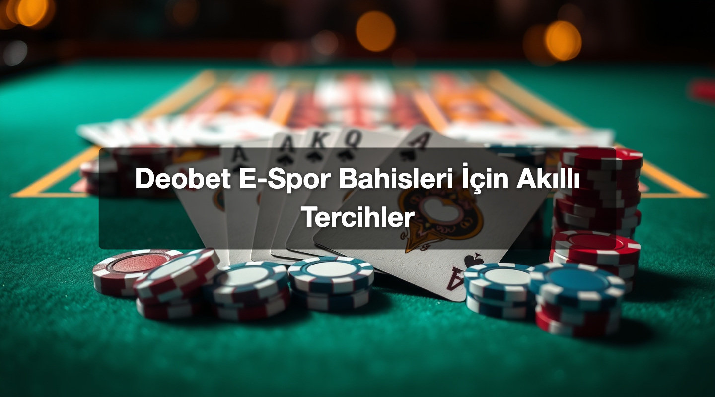 Deobet E-Spor Bahisleri İçin Akıllı Tercihler
