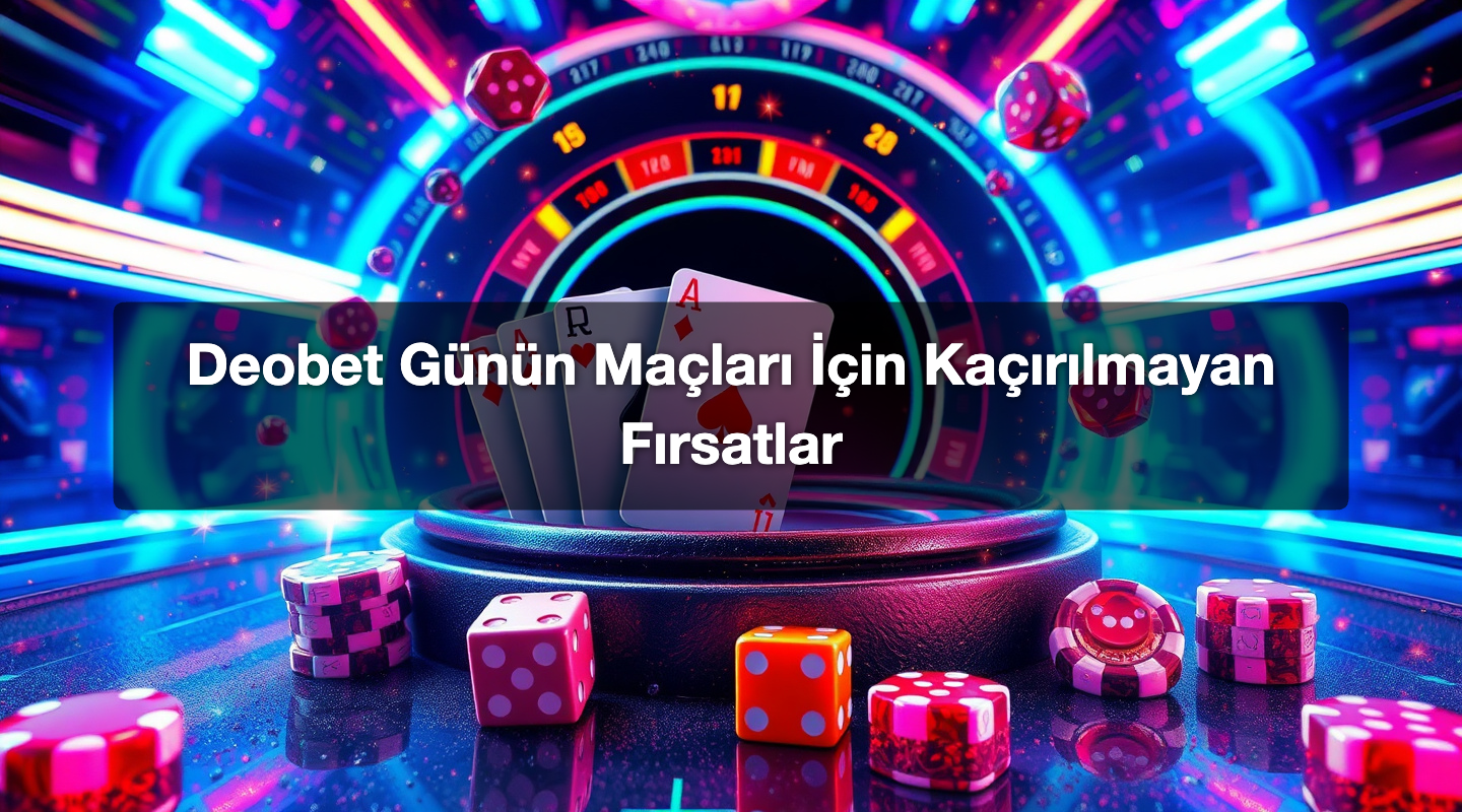 Deobet Günün Maçları İçin Kaçırılmayan Fırsatlar